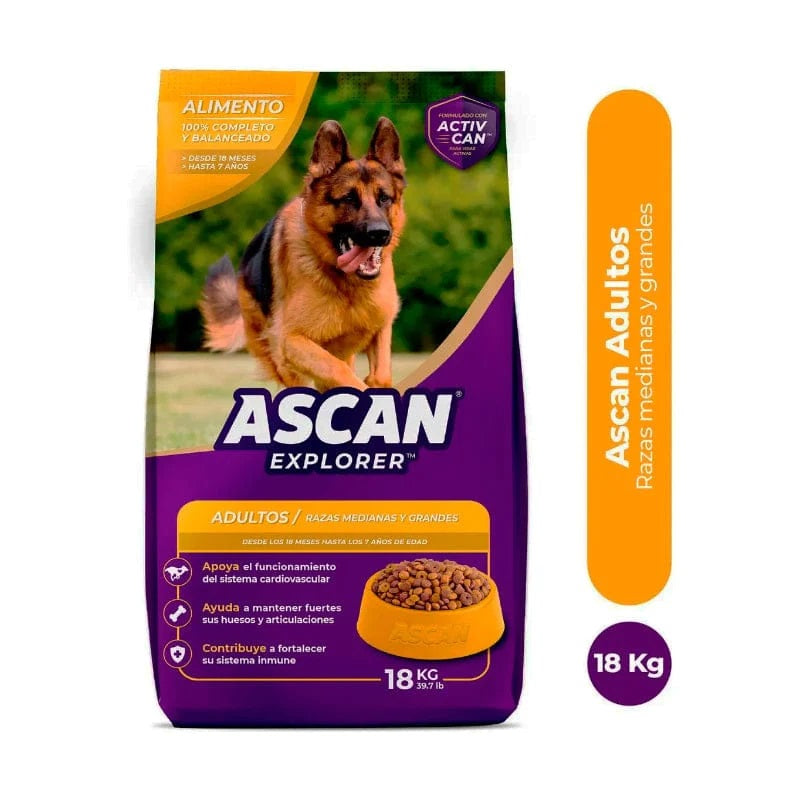 Alimento Seco Para Perros Adultos Ascan Explore