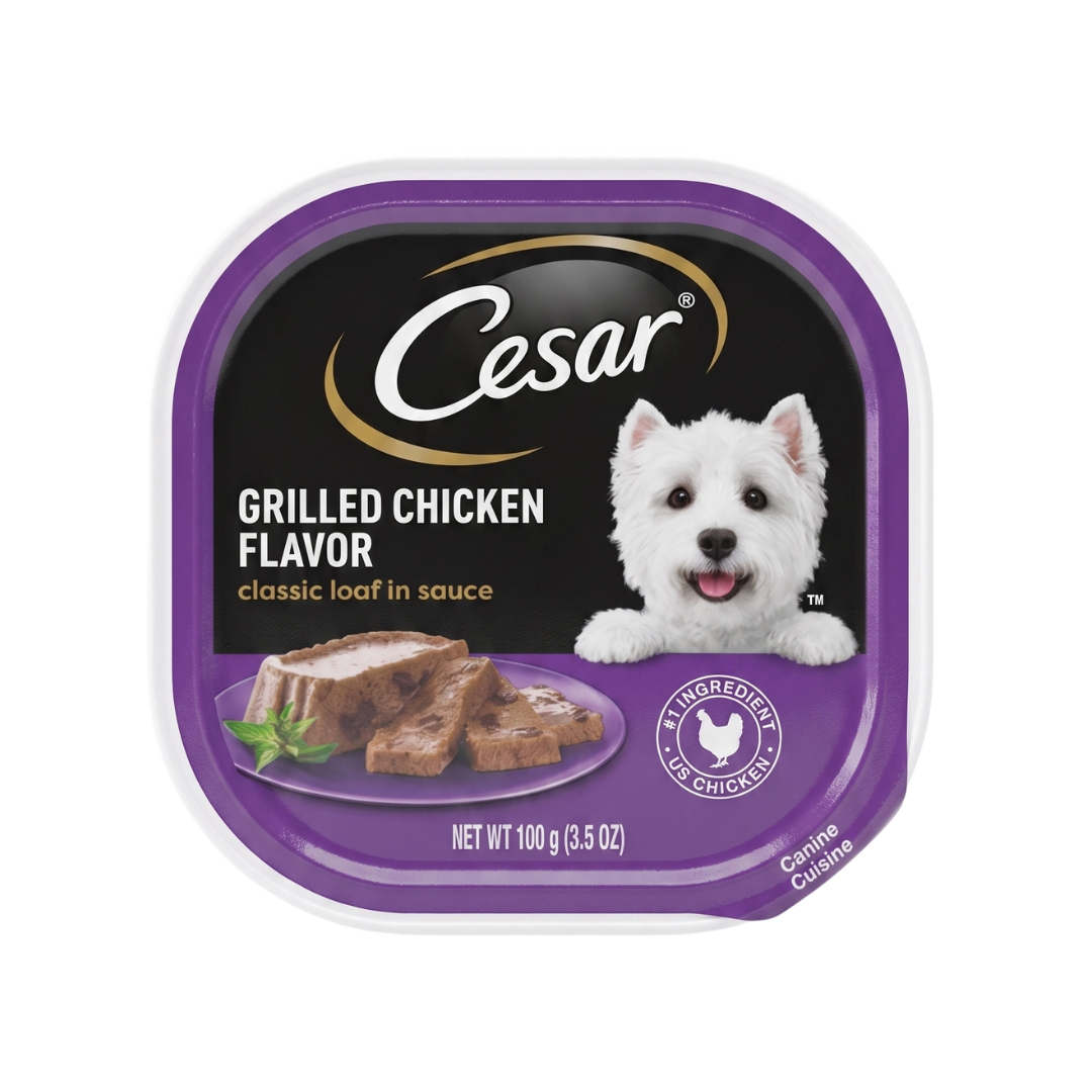 Alimento Cesar Con Sabor a Pollo Parrilla 100GR
