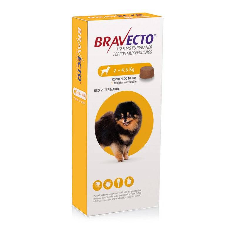 Desparasitante Externo Bravecto para Perros 3 Meses