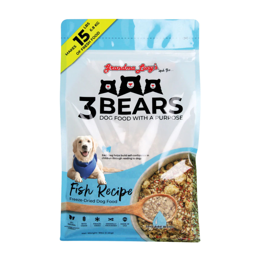 Alimento 3 Bears Liofilizado Pescado 1Lb
