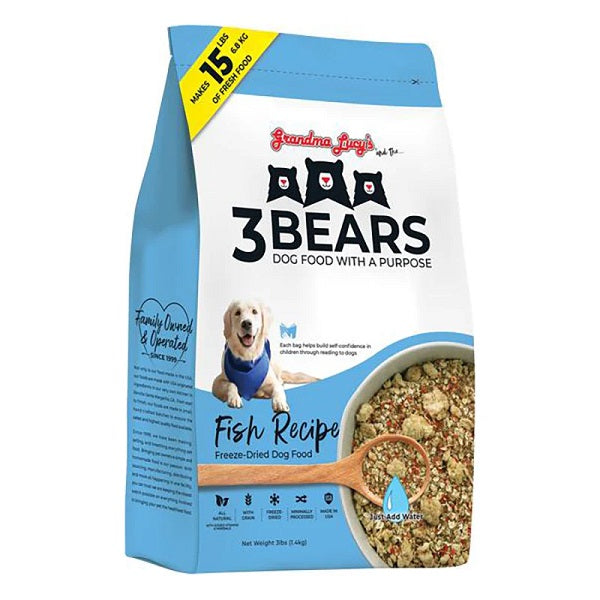 Alimento 3 Bears Liofilizado Pescado 3Lb