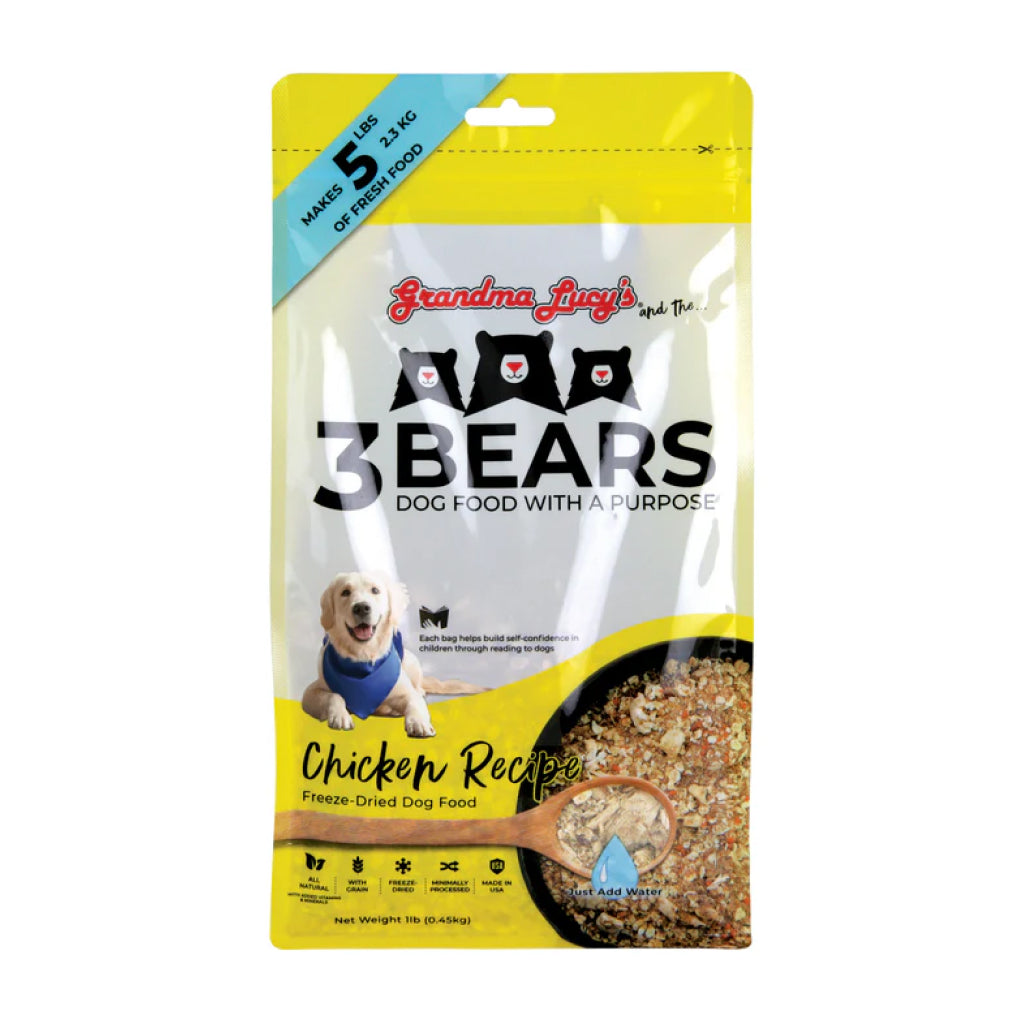 Alimento 3 Bears Liofilizado Pollo 1Lb