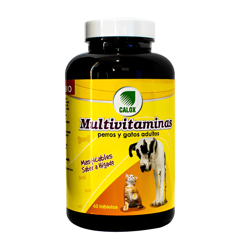 Multivitaminas para Perros Y Gatos Adultos 60Tabs