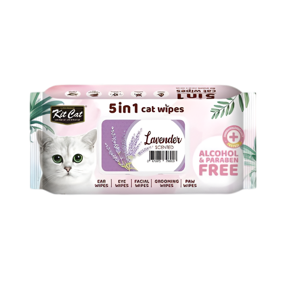 Kit Cat Toallitas Húmedas Lavanda Para Gato
