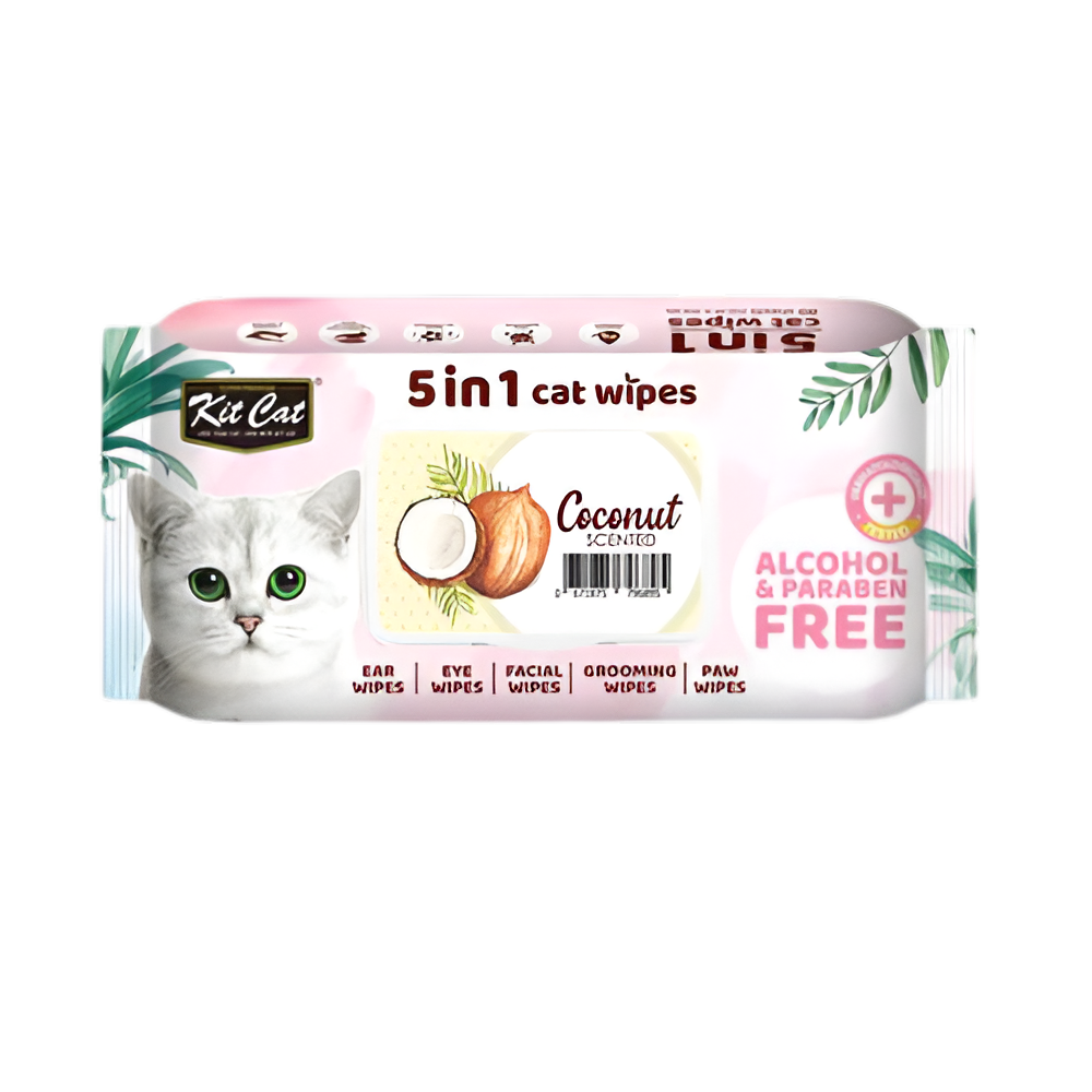 Kit Cat Toallitas Humedas Coco Para Gatos