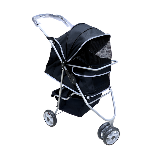 Coche Para Mascota Ofxord Negro- 75x45x97 cm