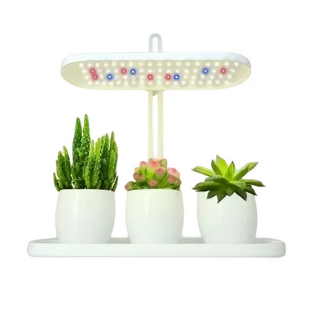 Macetero para Hidroponia con Lámpara de 3 Potes