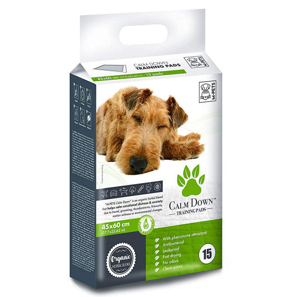 Pads para Perro M-Pets con Tranquilizante 45X60 15 unidades