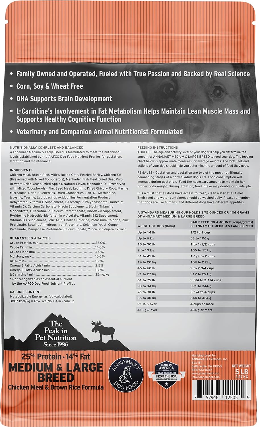 Annamaet Razas Medianas y Grandes 5 Lb