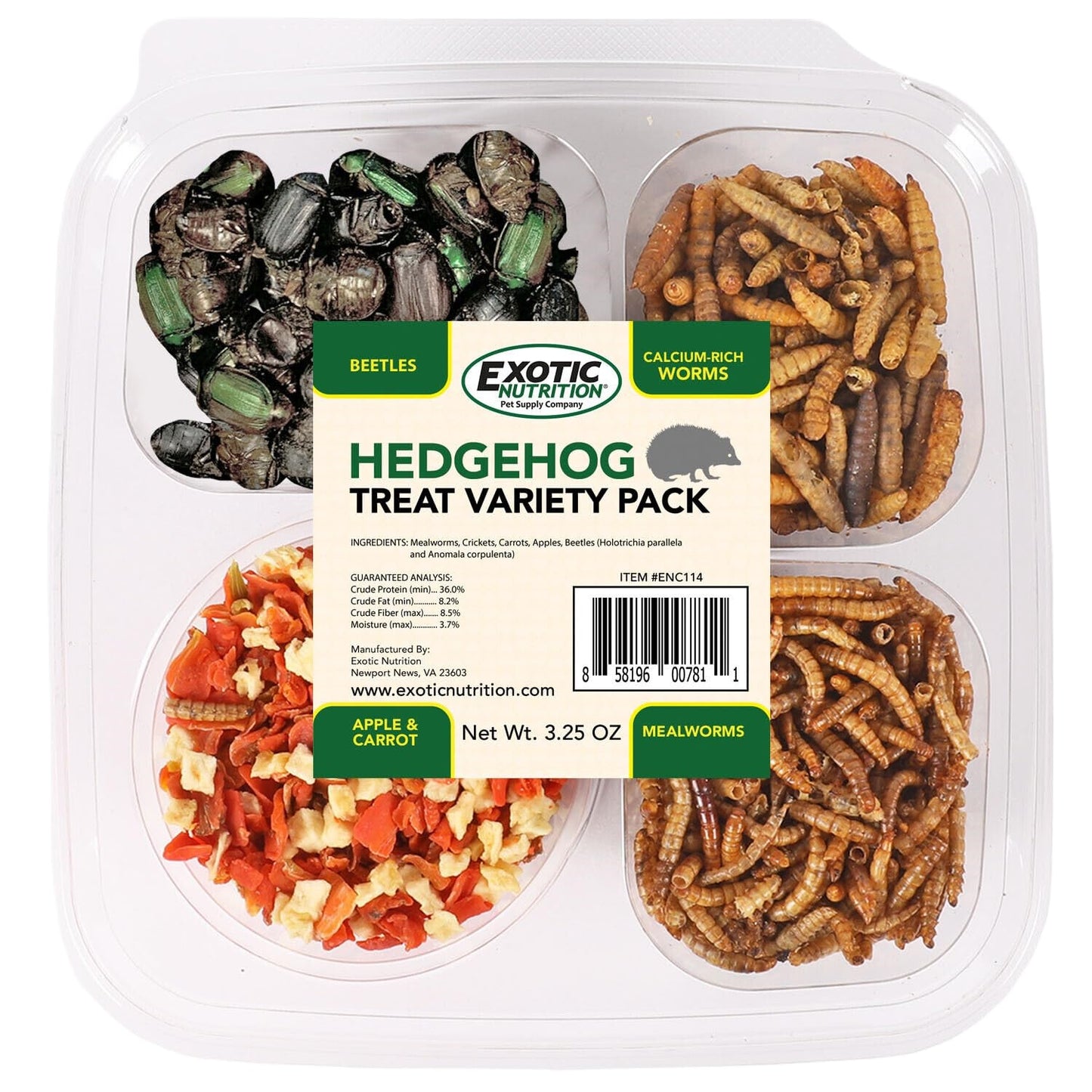 Exotic Nutrition Snack Variado Para Erizos