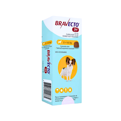 Desparasitante Externo Bravecto para Perros 1 Mes