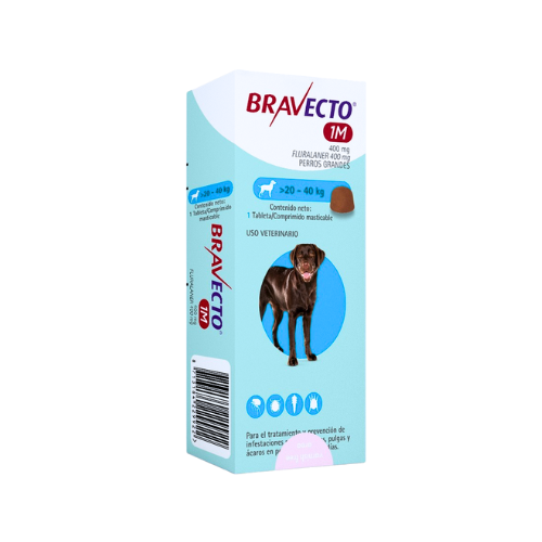 Desparasitante Externo Bravecto para Perros 1 Mes