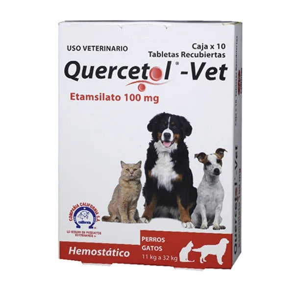 Quercetol Vet 100 Mg 10 Tabletas
