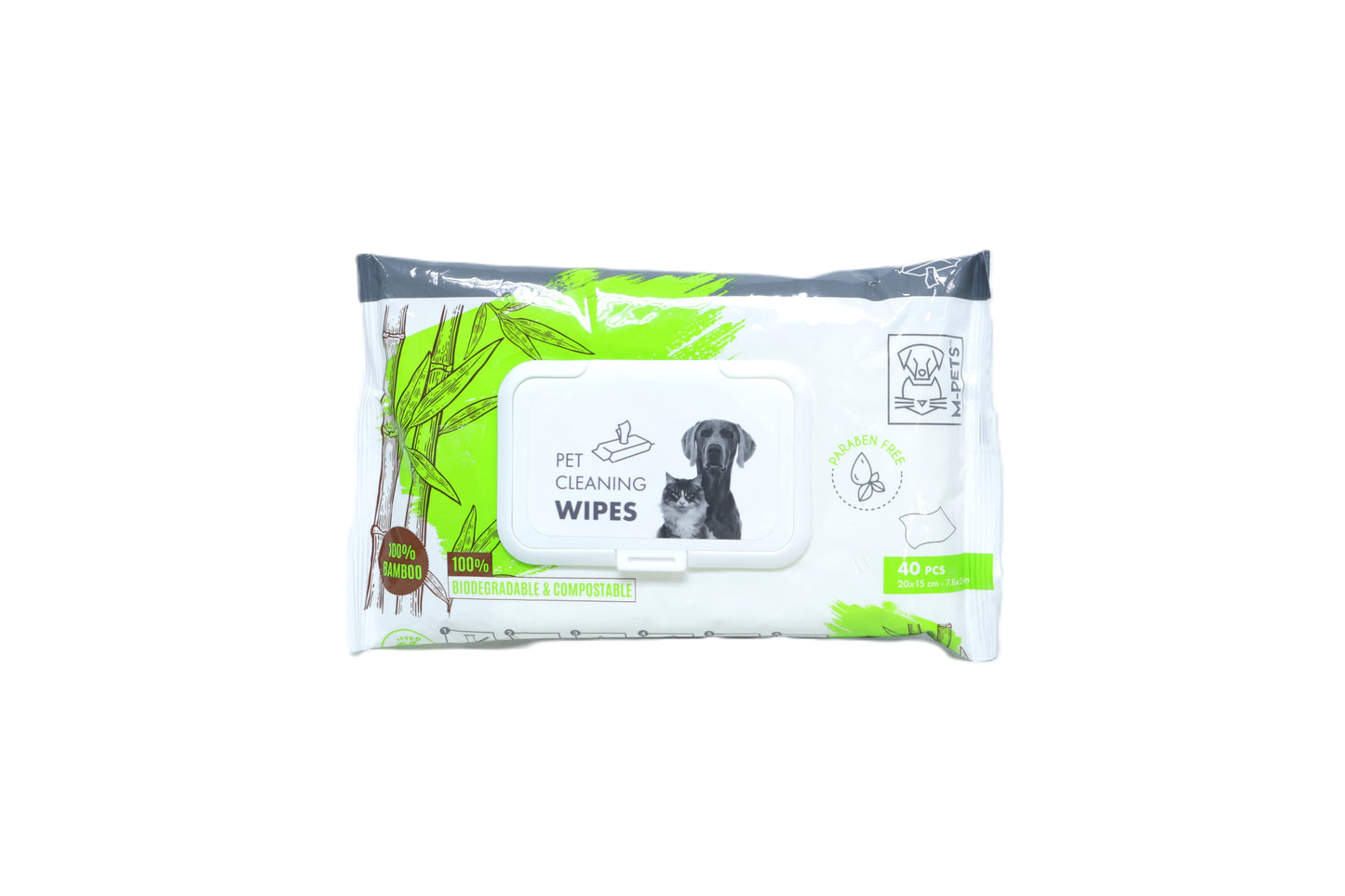 Toallitas Húmedas M-Pets Bambú 40 piezas