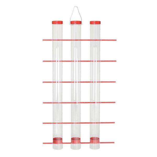 Set de Tubos Alimentadores para Aves Rojo