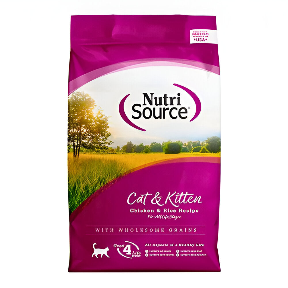 NutriSource Gato y Gatito Pollo y Arroz 4 LB