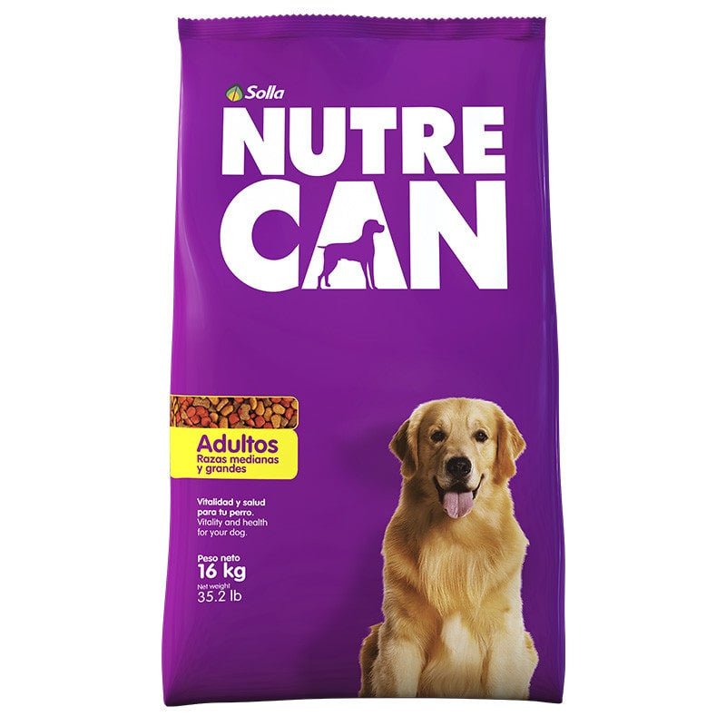 Alimento Seco Para Perros Adultos NutreCan Raza Mediana y Grande