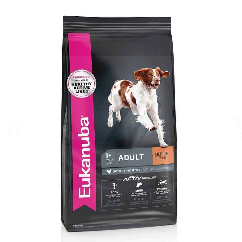 Alimento Seco Para Perros Eukanuba Adultos Raza Mediana