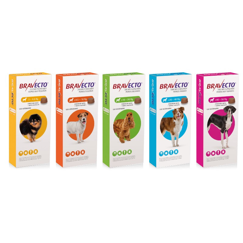 Desparasitante Externo Bravecto para Perros 3 Meses