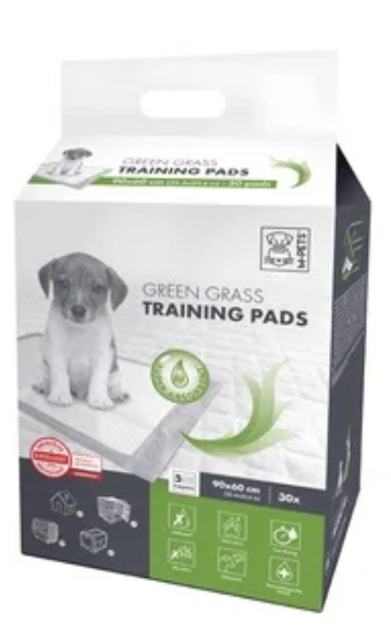 Pads para Perro M-Pets 90X60 cm Olor a Grama 30 unidades