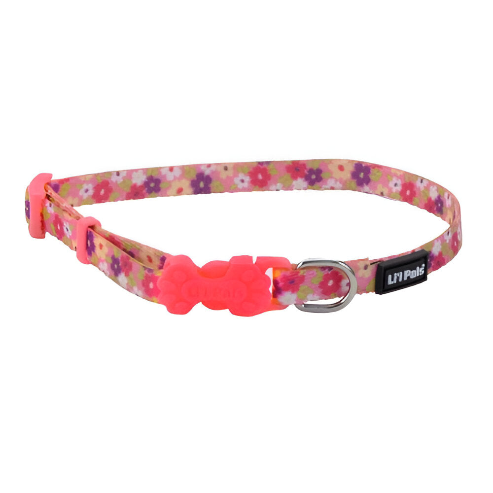 Collar Rosa con Flores  5/16