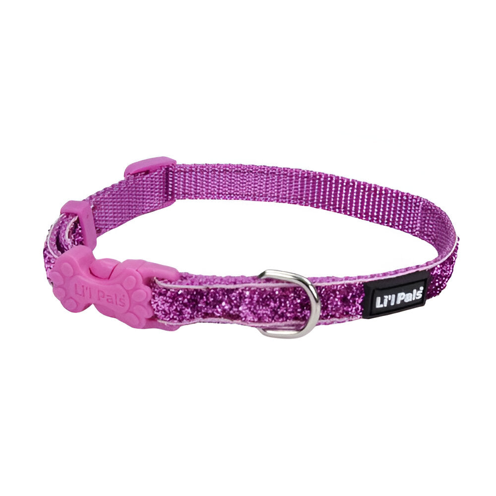 Collar Purpura con Brillo 3/8