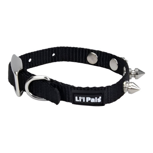 Collar Negro con Spike 3/8