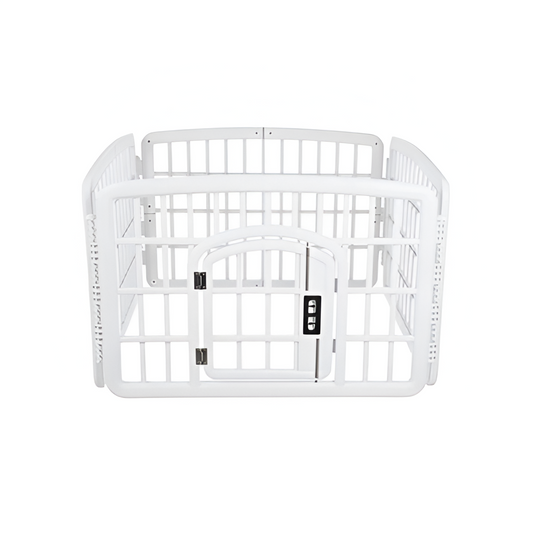 Corral Blanco Para Puppy Con Puerta