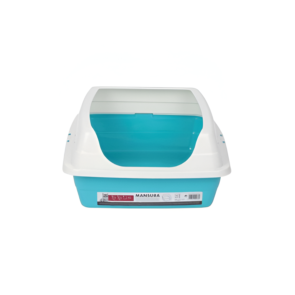 Bandeja Higienica Para Gato Blanca/celeste