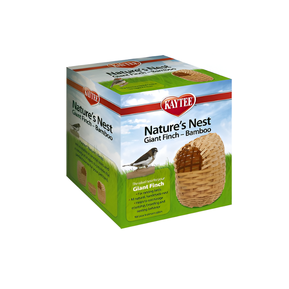 Nido de Bamboo Natural para Pájaro Grande