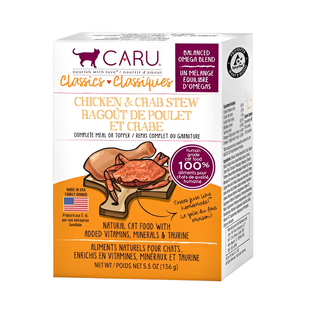 Caru Estofado Pollo Cangrejo Para Gato 5.5OZ