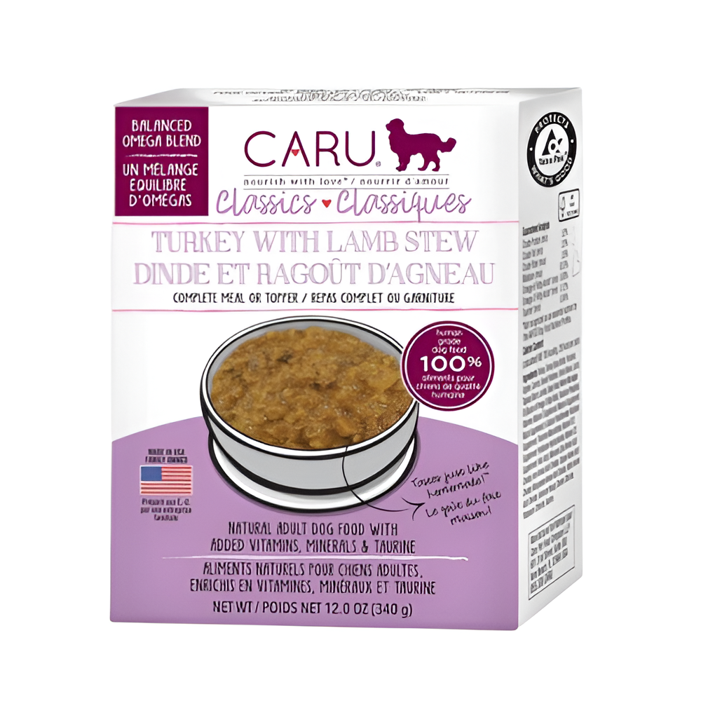 Caru Estofado Pavo/Cordero Para Perro Clásico 12oz