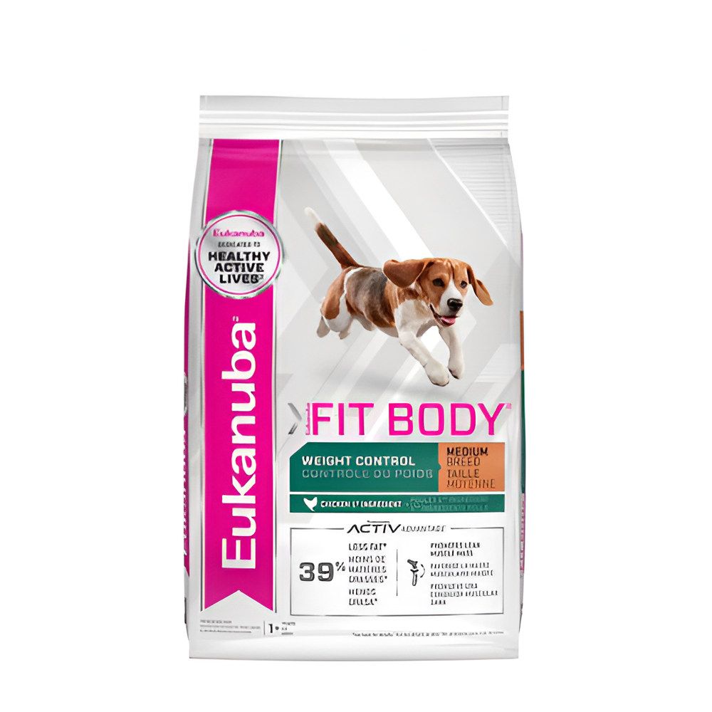 Alimento Seco Para Perros Eukanuba Fit Body Razas Medianas 12.71 kg (28 lbs)