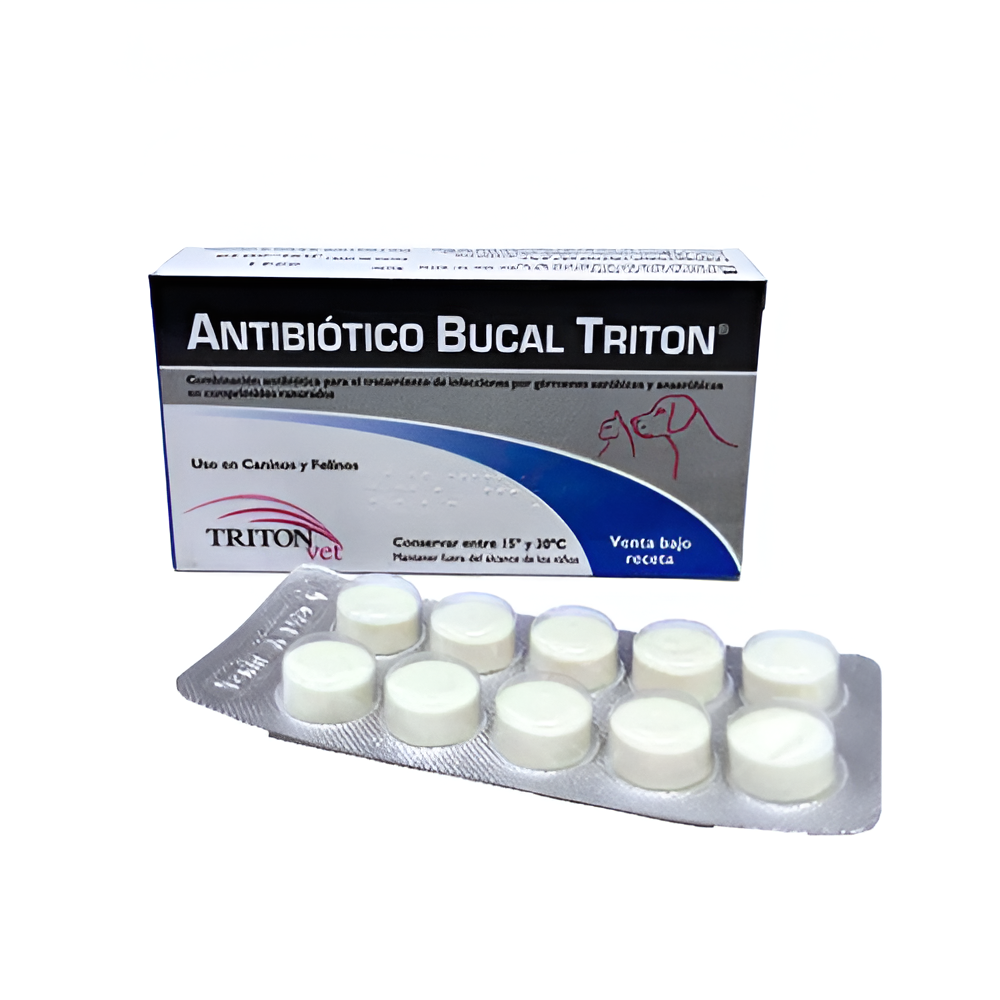Menudeo Atibiotico Bucal Triton Tableta