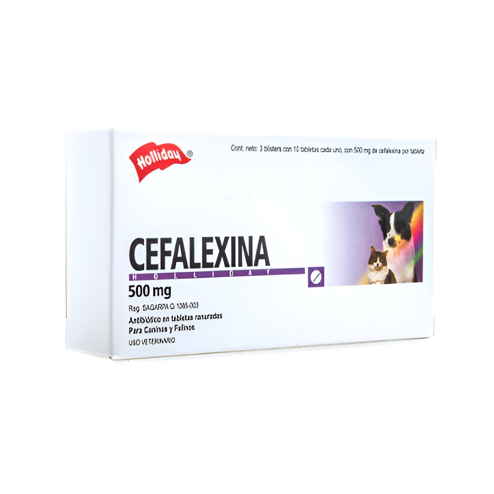 Cefalexina 500 Mg - 50 Tabletas