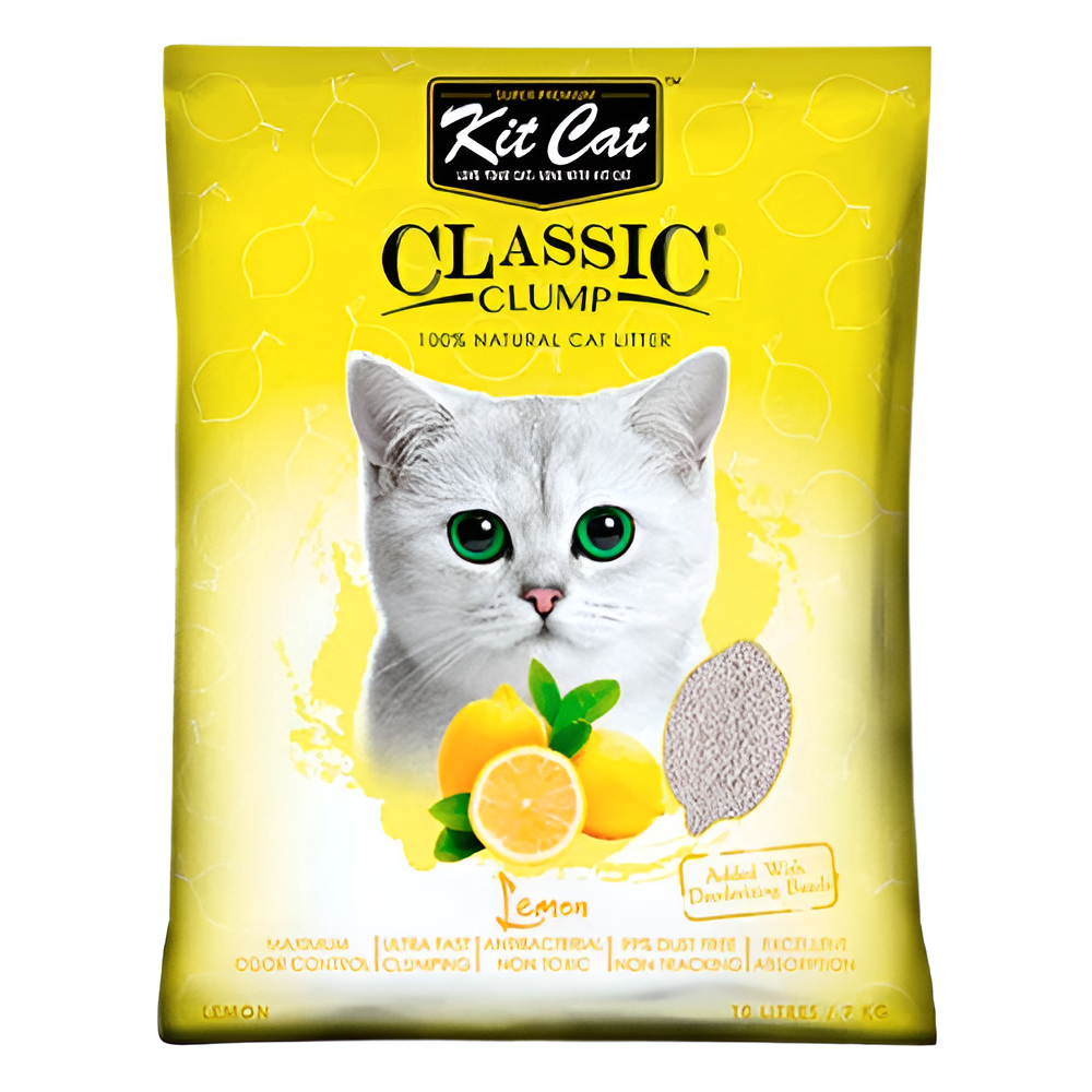 Arena para Gato KitCat Classic Clump Limón 10 L