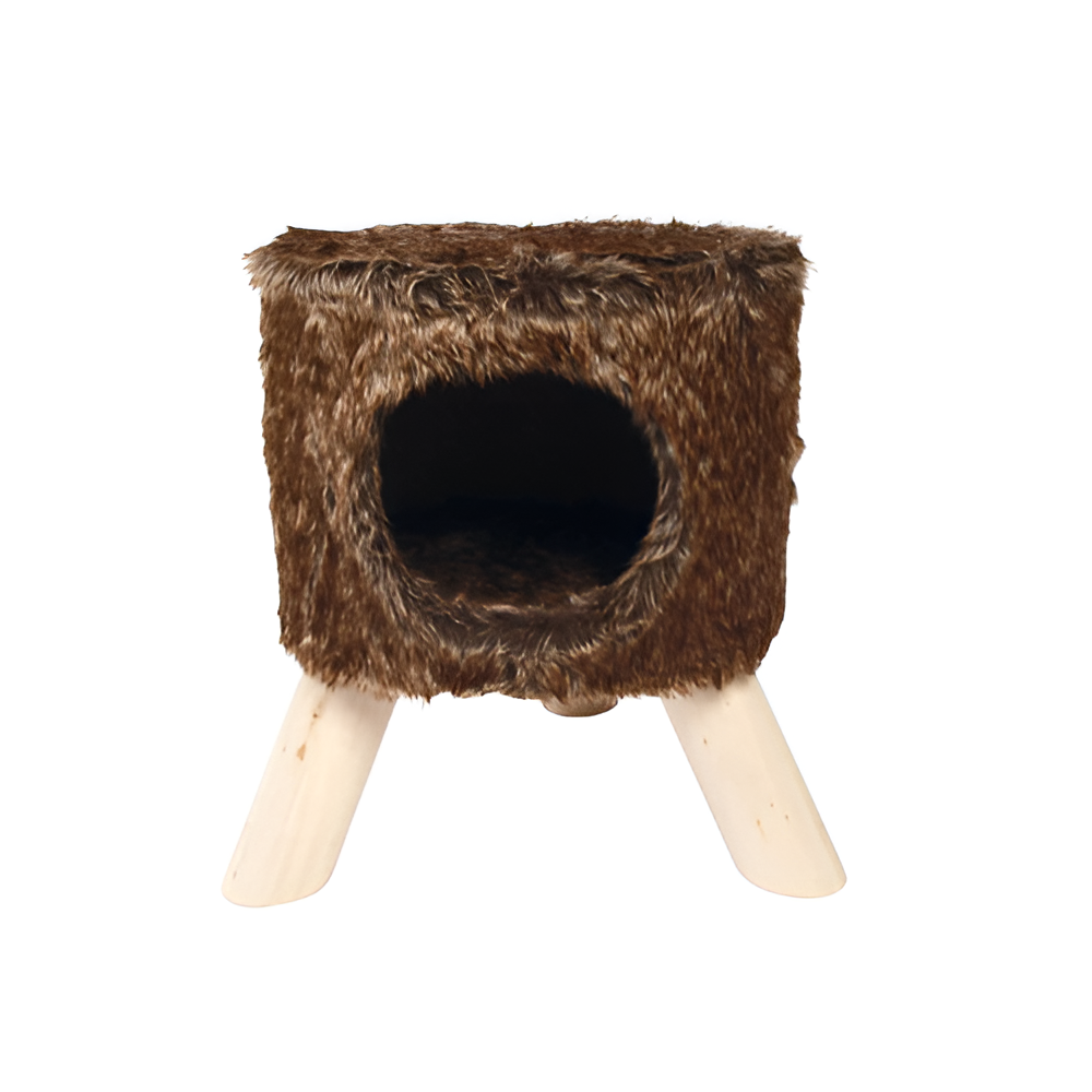 Mueble y Cama Jirafa Para Gato Chocolate