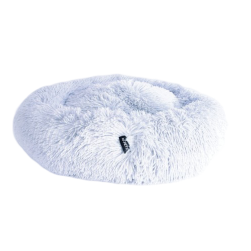 Cama para Mascota Afelpada Redonda Blanca