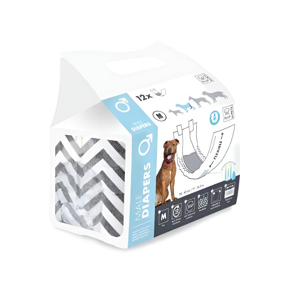 Pañal Para Perro Macho M-Pets