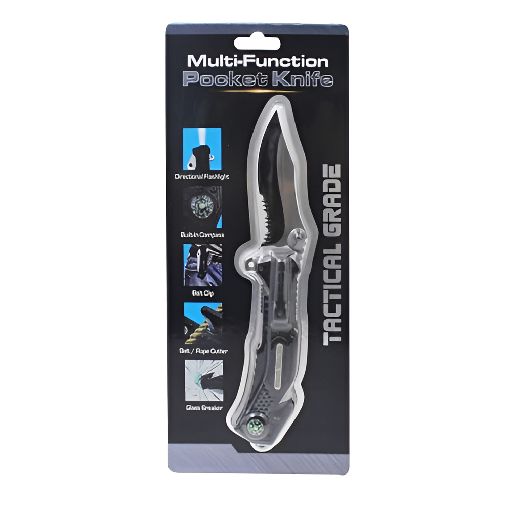 Cuchillo Tactico De Bolsillo 5 En 1