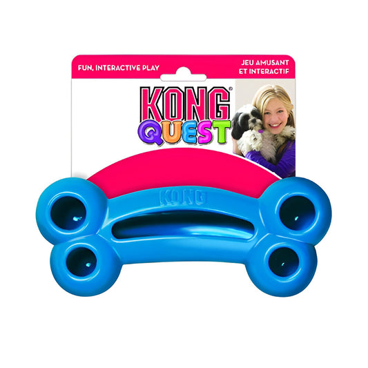 Dispensador De Premios Para Perros Azul- Kong Quest