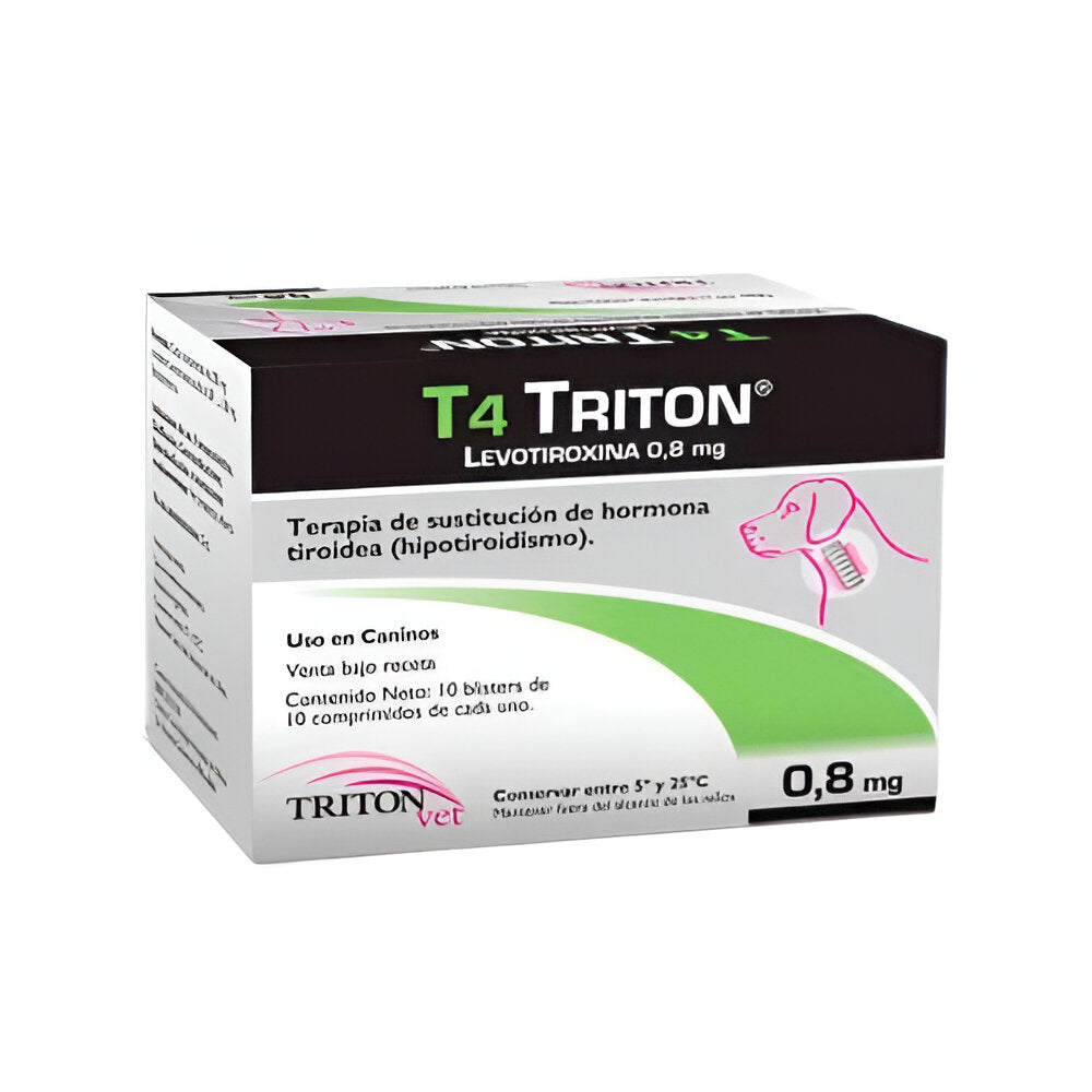 Tritonvet Levotiroxin 0.8 Mg 100 Tabs