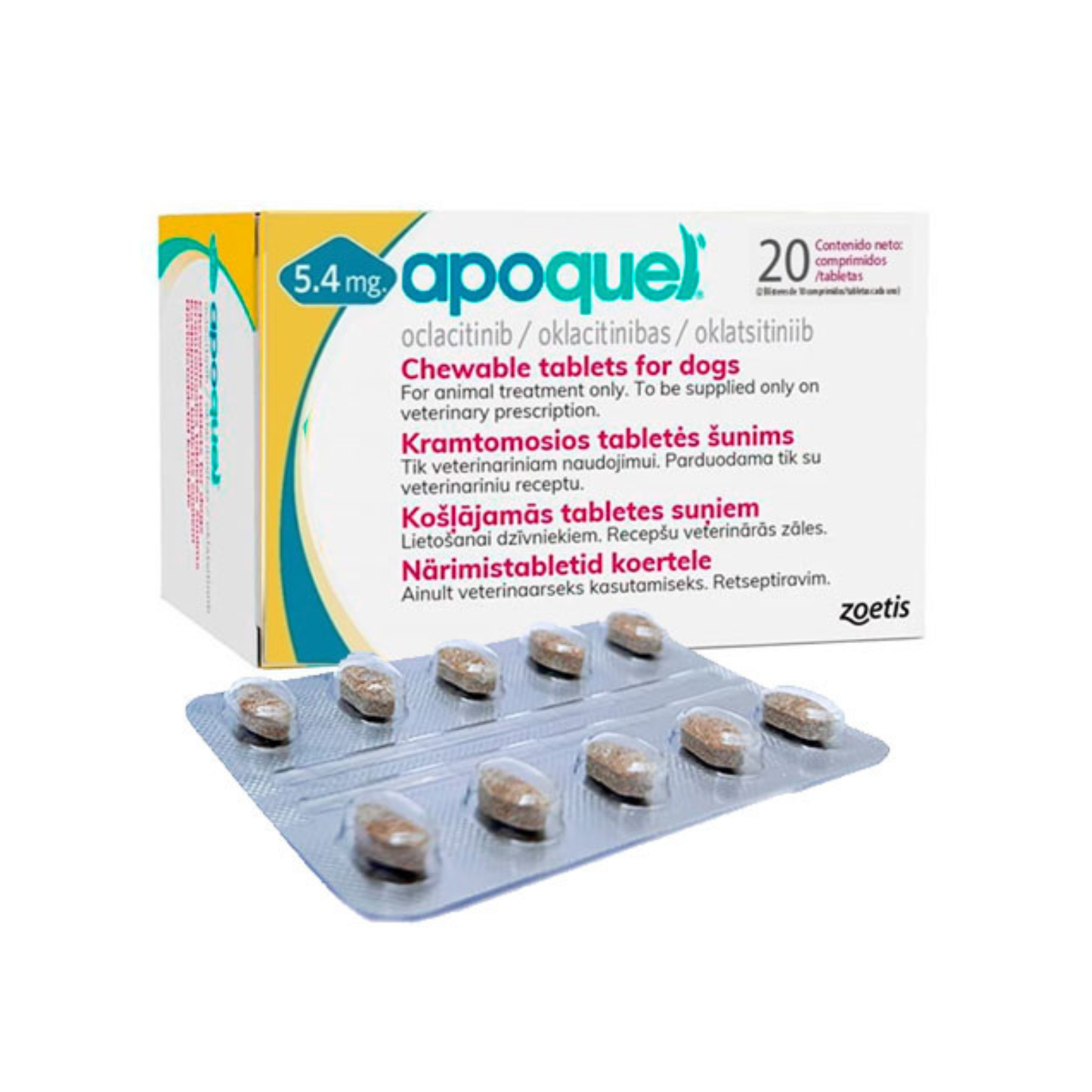 Apoquel Masticable 5.4 Mg 1 Tableta