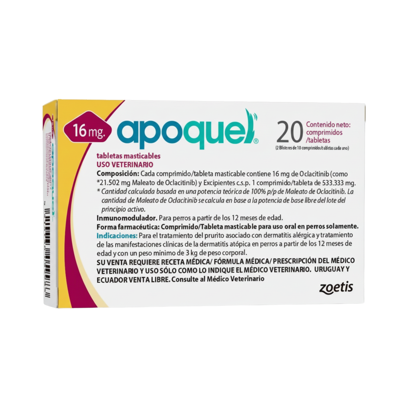 Apoquel Masticable 16Mg 1 Tableta