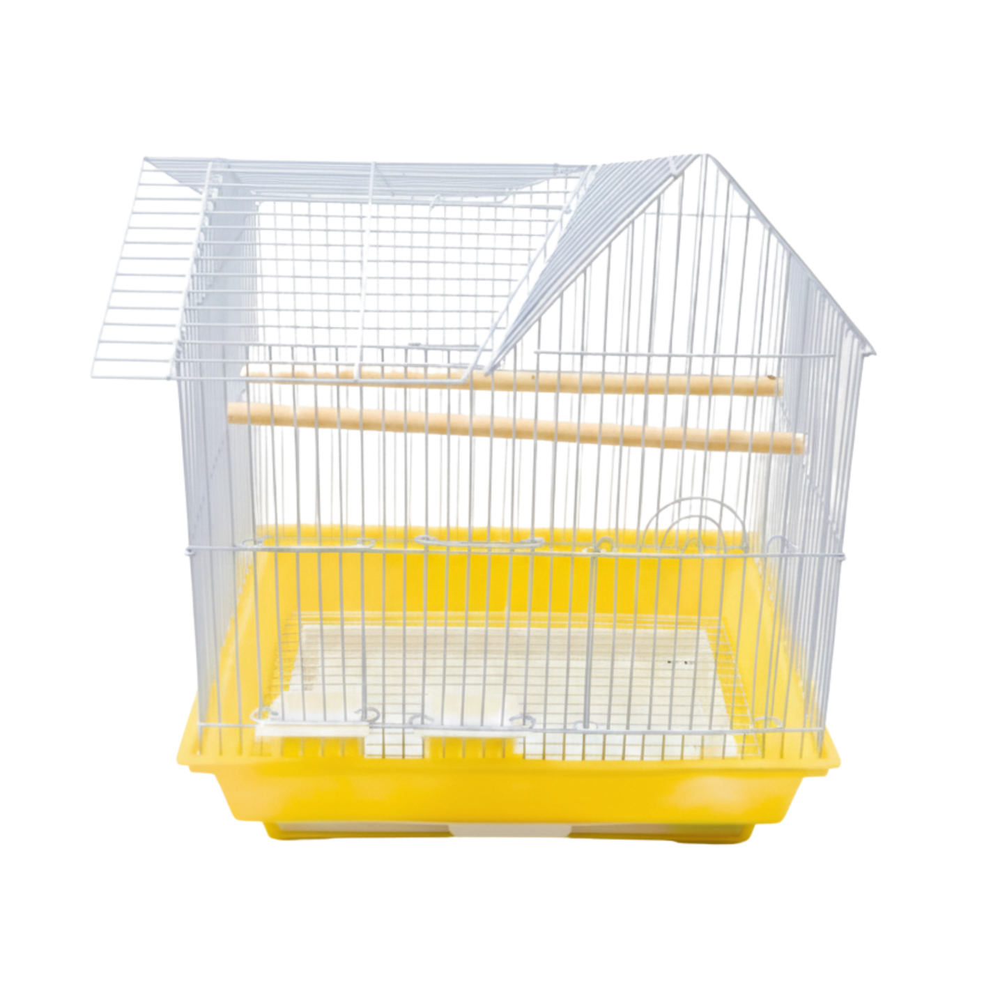 Jaula Para Ave de Metal Amarilla.