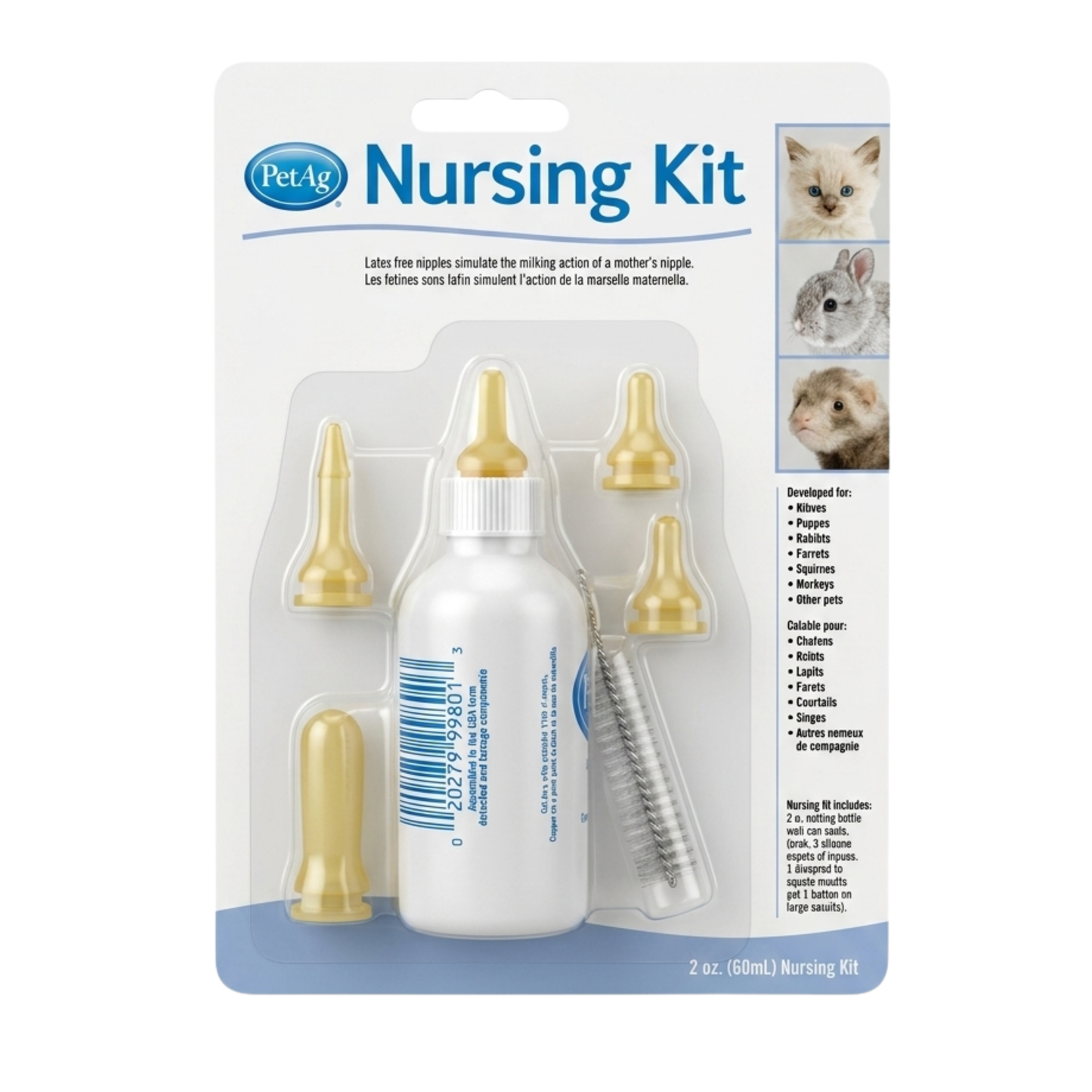 Kit de Biberon para Mascotas 2 Oz
