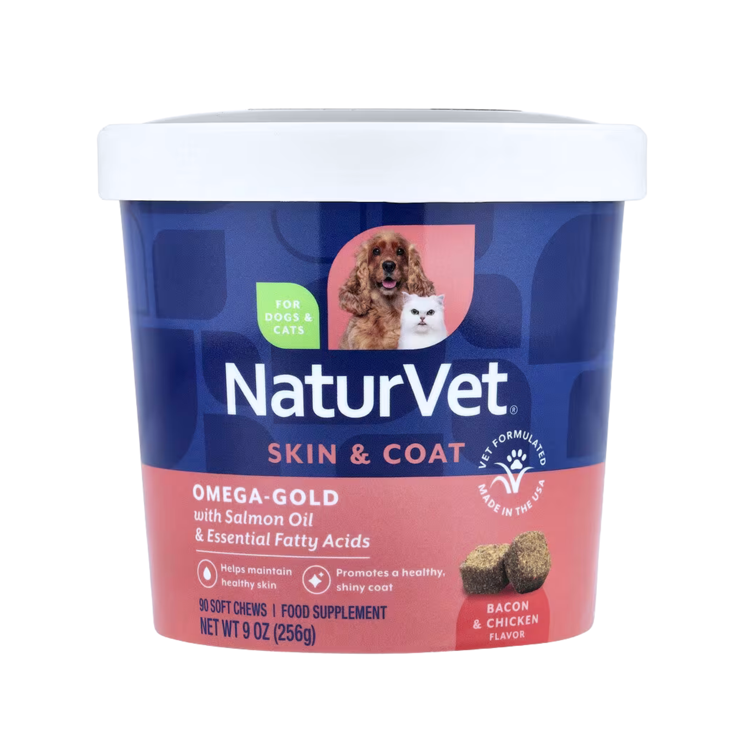 Aceite de Salmon Masticable NaturVet 90 unidades