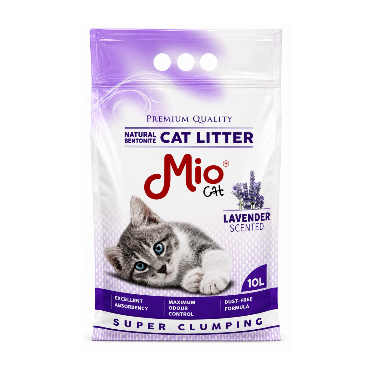 Mio Arena Estandar Lavanda para Gato 10 L