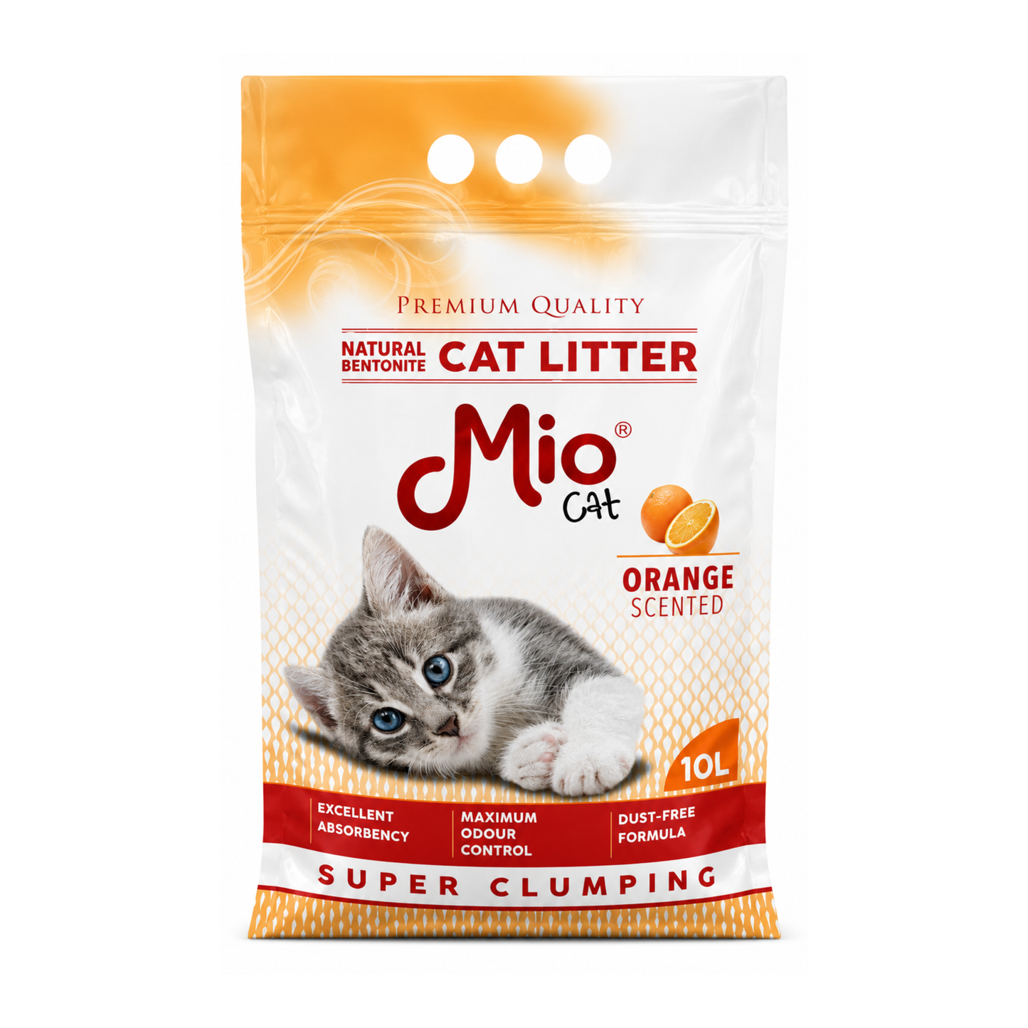 Mio Arena Estandar Naranja para Gato 10 L