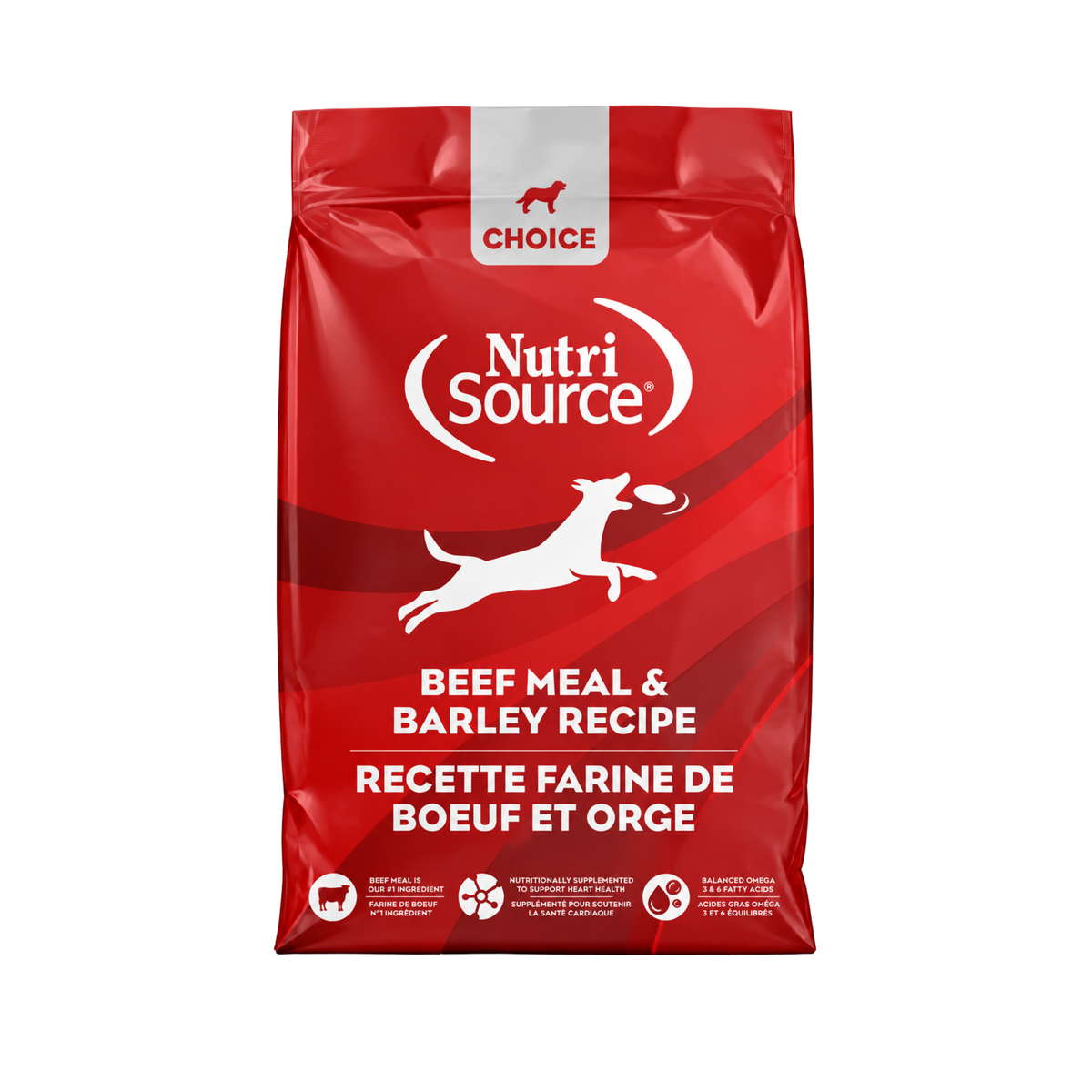 Alimento Nutri Source para perros de carne y cebada 5LB